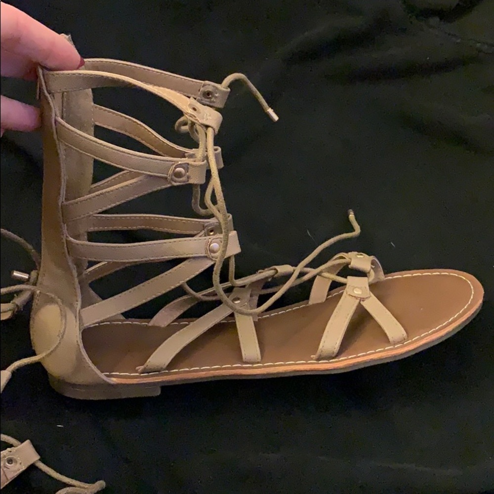 Lace up sandals from Charlotte Russe